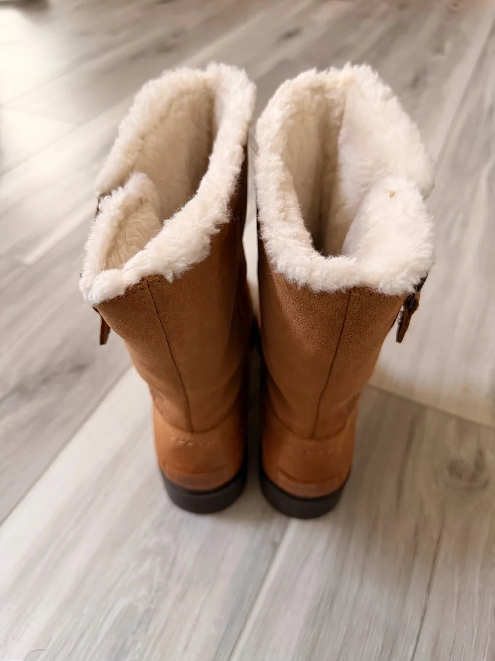 Sorel Waterproof Faux Fur Mid-Calf Boots Women’s 7 Brown NL3025-224